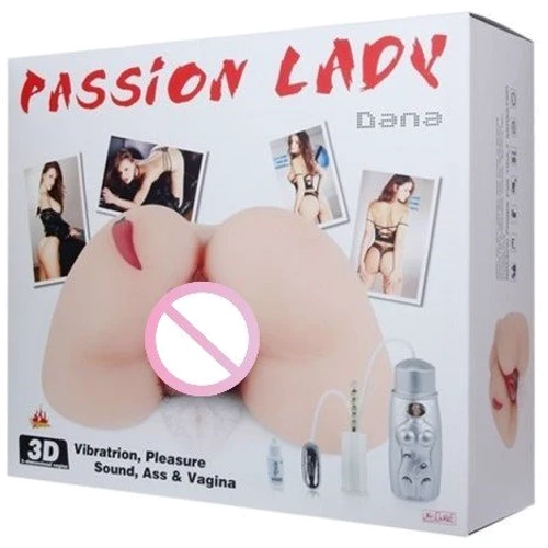Мастурбатор с двойной вибрацией и двумя входами PASSION LADY - DANA, BM-009104S: Материал TPR (термопластичная резина)
