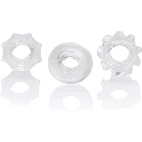 Набор эрекционных колец California Exotic Novelties Transparent Reversible Ring Set
