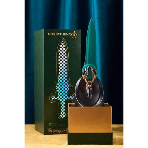 Вишуканий вібратор Knight Jenay FLOWERS & SWORD (маска, стрічка та лубрикант у комплекті) фото 7