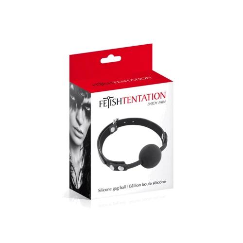Классический кляп с силиконовым шариком Fetish Tentation Silicone Gag Ball Black: Производитель Fetish Tentation