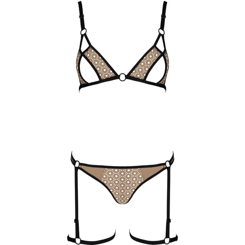 Эротический комплект нижнего белья Passion GABI SET L/XL beige: Вид Комплекты