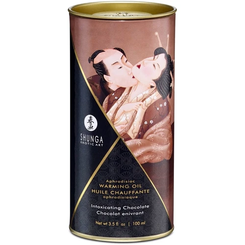 Съедобное согревающее масло Warming Oil Intimate Kisses, 100 мл, темный шоколад: Эффект Согревающий