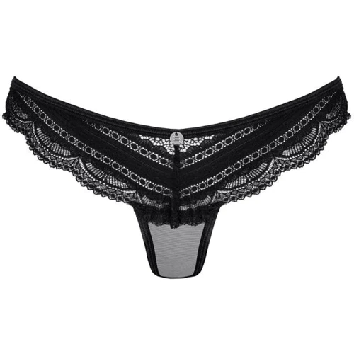 Трусики Obsessive Ivannes black L/XL: Материал Полиамид