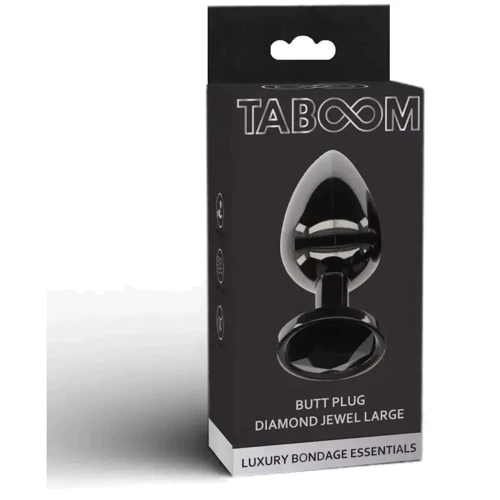 Анальная пробка Taboom L Butt Plug With Diamond Jewel (черный): Для кого Унисекс