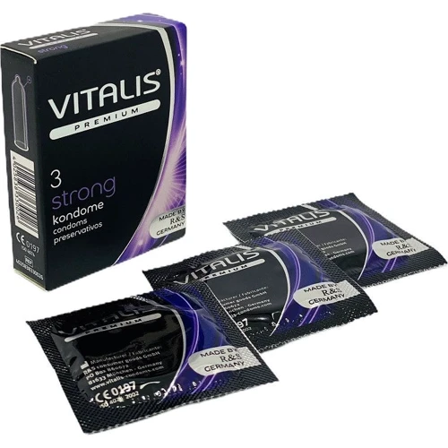 Презервативы Vitalis Premium Strong 3 шт (40306): Количество в упаковке 3