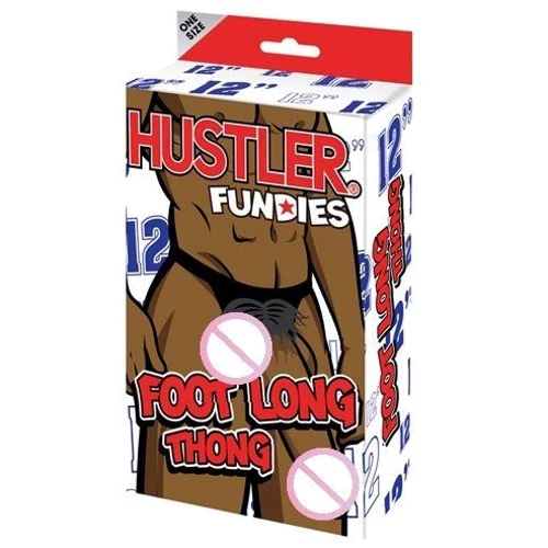 Веселі чоловічі стрінги з хутряним чохлом для пеніса Hustler Fundies Foot Long Thong: Для кого Для чоловіків