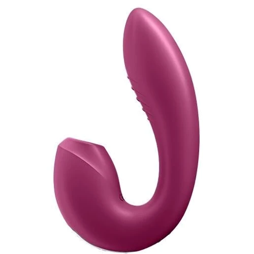 Вакуумний смарт вібратор Satisfyer Sunray Berry, 4 положення стовбура: Тип і форма Вібромасажер