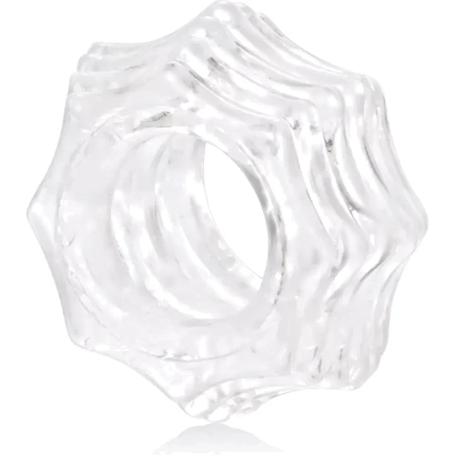 Набор эрекционных колец California Exotic Novelties Transparent Reversible Ring Set: Цвет прозрачный