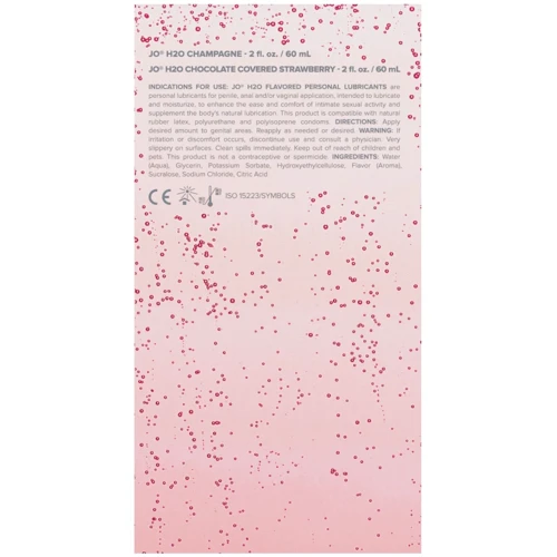 Набор лубрикантов System JO Sweet&Bubbly — Champagne & Chocolate Covered Strawberry (2×60 мл): Форма выпуска Гель