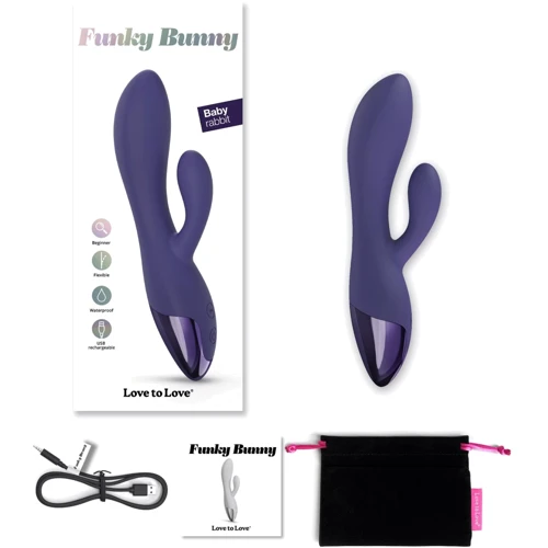 Вибратор-кролик Love To Love FUNKY BUNNY - Midnight Indigo: Тип и форма Кролик