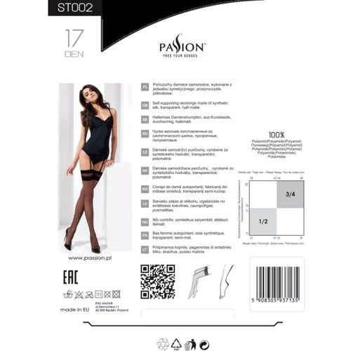 Панчохи Passion ST002 1/2 nero фото 2