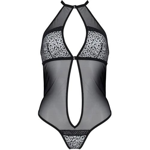 Сетчатое боди с кружевом на груди Passion SATARA BODY Black S/M: Для кого Для женщин