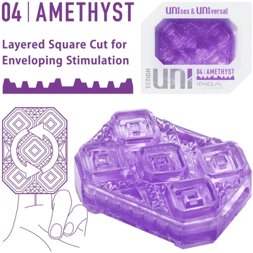 Стимулятор для эрогенных зон Tenga UNI Amethyst: Материал TPE (термопластичный эластомер)