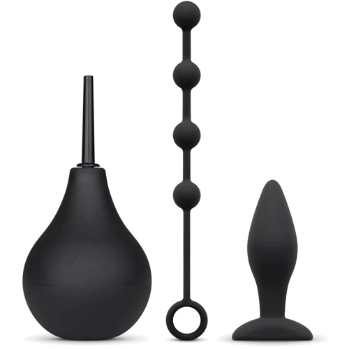 Набор новичка для анальной стимуляции Nexus ANAL BEGINNER KIT, спринцовка, анальные бусы и пробка