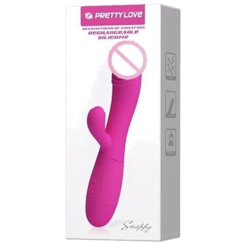 Вибратор Pretty Love SNAPPY, BI-014173-2: Тип и форма Кролики, Вибромассажер, В виде члена
