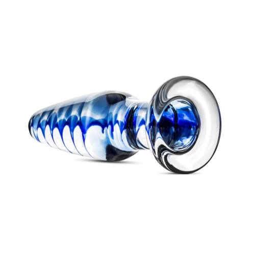 Стеклянная анальная пробка с внутренней спиралью Gildo Glass Buttplug No. 23: Наличие вибрации Нет