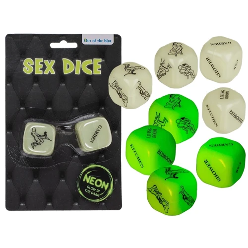 Неонові кубики Sex Dice Kamasutra Neon, 2 шт.: Виробник OOTB