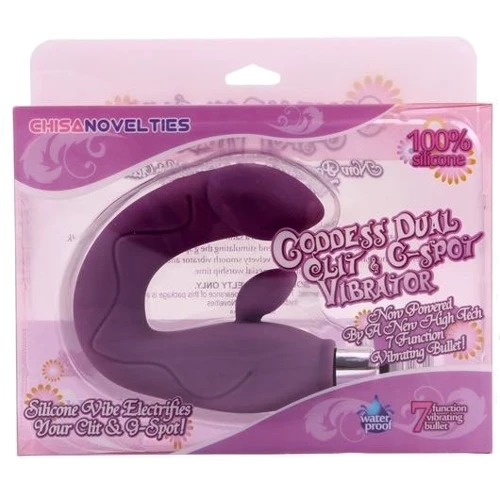 Вібромасажер Chisa Goddess Dual Glit G-Spot Vibrator, Purple: Для кого Для жінок