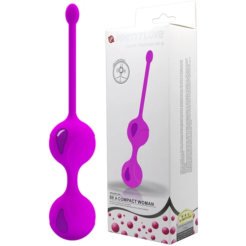 Вагінальні кульки Pretty Love Kegel Tighten Up II Balls: Матеріал Силикон, Пластик