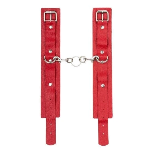 Оковы Leather Standart Leg Cuffs, Red: Производитель sLash