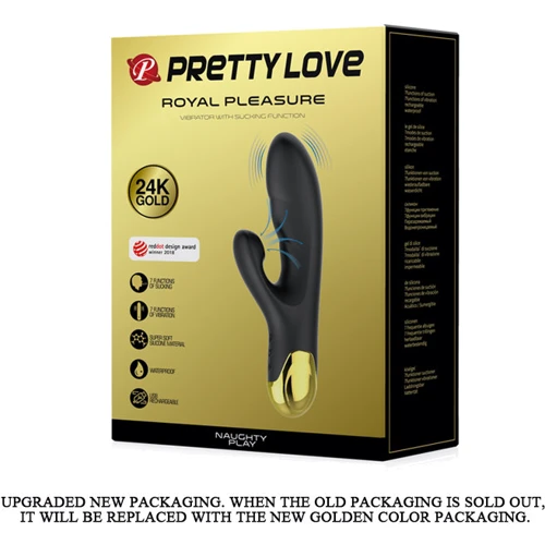 Вибратор Pretty Love Royal Pleasure Sucking Black: Диаметр, см 3.3