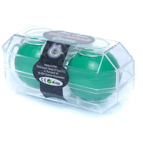 Вагинальные шарики BOSS Duo balls Green, BS6700025