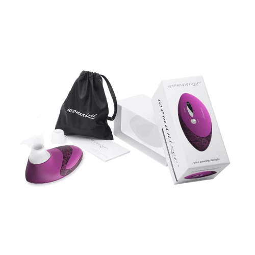 Womanizer W500 - вакуумный стимулятор клитора с кристаллом Swarovski, сиреневый: Тип и форма Вибромассажер