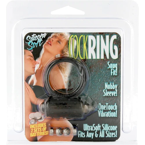 Эрекционное кольцо с вибрацией VIibrating Cockring Silicon, черный: Производитель Seven Creations