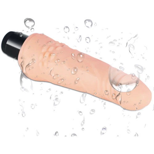 Реалістичний вібратор LoveToy Real Feel Vibrator 4 Flesh 7,5": Довжина, см 19