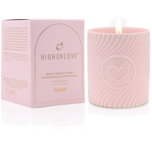 Масажна свічка з ароматом личі та мартіні HighOnLove Sensual Massage Candle Lychee Martini, 250 мл: Тип Свеча