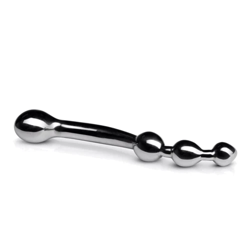 Анально-вагинальный стимулятор Sinner Gear Unbendable - Multi-Stim Pleasure Wand Metal Anal Dildo: Материал Медицинский металл