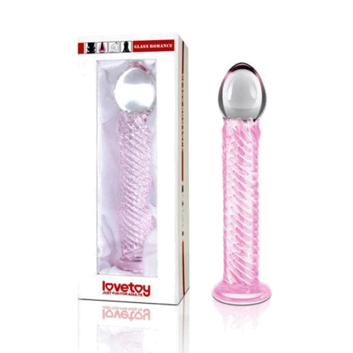 Стеклянный фаллоимитатор Love Toy Glass Romance Dildo Pink: Назначение Вагинальные