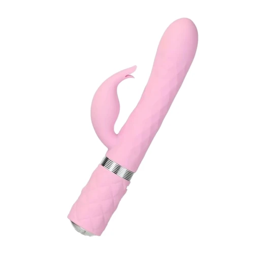 Роскошный вибратор Pillow Talk Lively Pink с кристаллом Сваровски для точки G