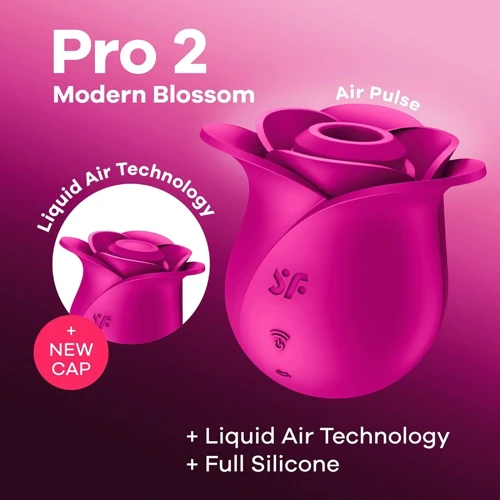Вакуумний кліторальний стимулятор Satisfyer Pro 2 Modern Blossom: Тип управління кнопкове