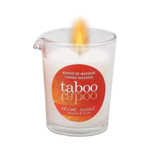 Масажна свічка для жінок TABOO Peche Sucre Bougie, 60 гр: Особливості З ароматом