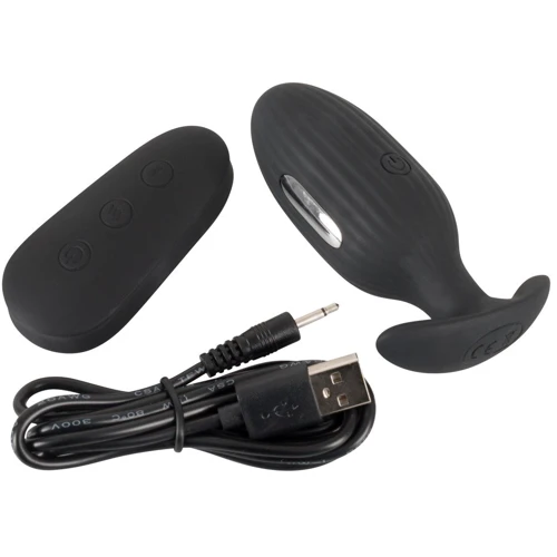 Анальная пробка с вибрацией и электростимуляцией XouXou Vibrating E-Stim Butt Plug фото 6