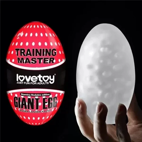 Мастурбатор LoveToy Traning Master Giant Egg Masturbator Red: Диаметр, см 7