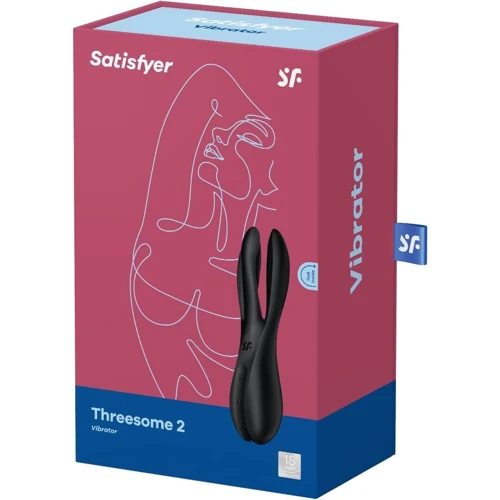 Клиторальный вибратор Satisfyer Threesome 2 Black: Тип управления Кнопочное