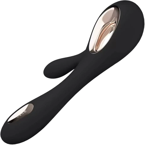Вібратор-кролик Lelo Soraya Wave, 21.8х4.6 см (чорний): Довжина, см 21.8