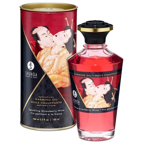 Їстівне зігріваючий масло Warming Oil Intimate Kisses, 100 мл, ігристе вино: Тип Масло