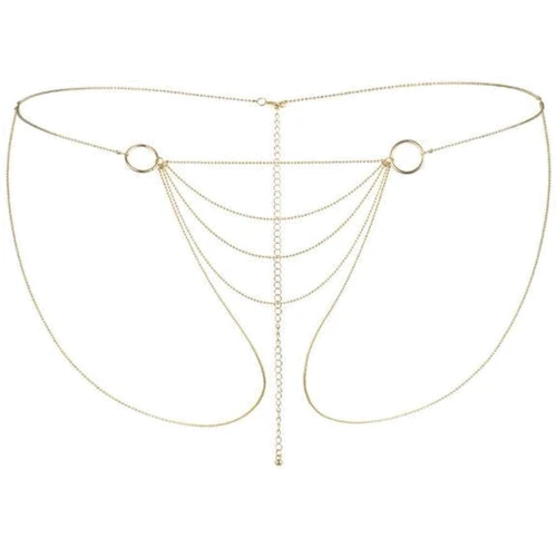 Ланцюжок-трусики Bijoux Indiscrets Magnifique Bikini Chain – Gold, прикраса для тіла