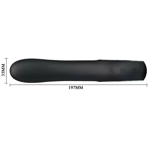 Классический вибратор Pretty Love Alston Vibrator Black: Длина, см 19.7