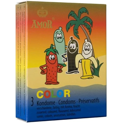 Презервативы Amor Color, 3 шт.