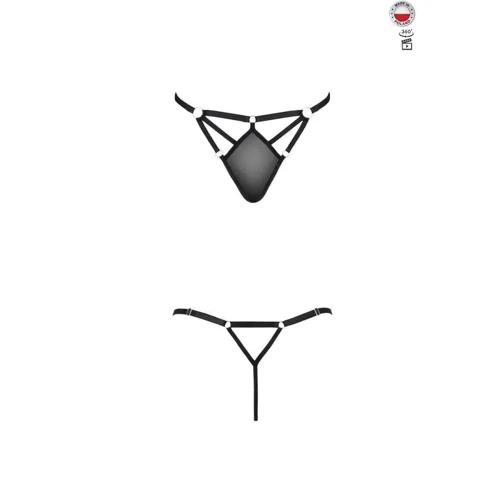 Стрінги з стреп MEGGY THONG black S / M - Passion Exclusive: Для кого Для жінок