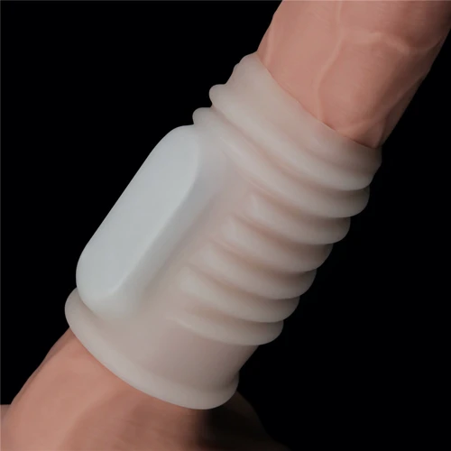 Насадка на член LoveToy Vibrating Spiral Knights Ring White: Материал TPE (термопластичный эластомер)