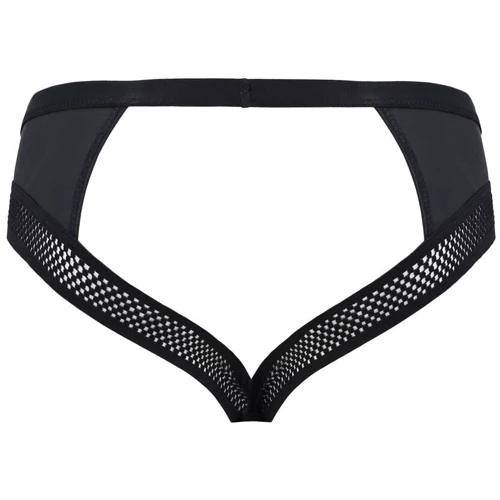 Трусы Passion SLIP OPEN TOM 030 black L/XL: Декор Цепочка