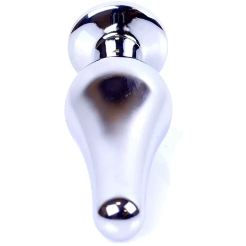 Анальная пробка с кристаллом BOSS of TOYS Boss Series - Jewellery Silver BUTT PLUG Green, BS6400078: Особенности С кристаллами