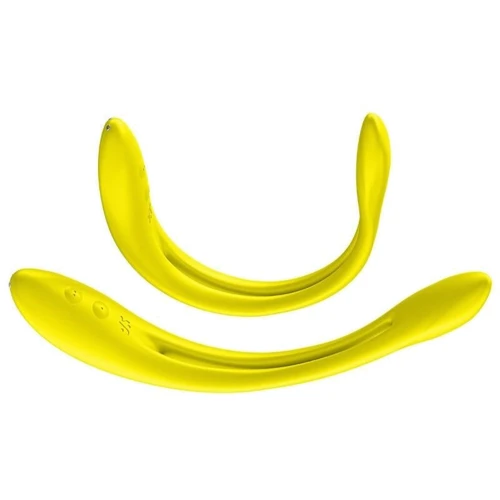 Універсальний гнучкий вібратор для пар Satisfyer Elastic Game Yellow: Довжина, см 20
