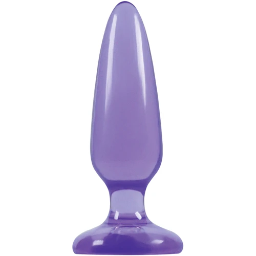 Анальна пробка Pleasure Plug Small, 10х3,5 см, пурпурний