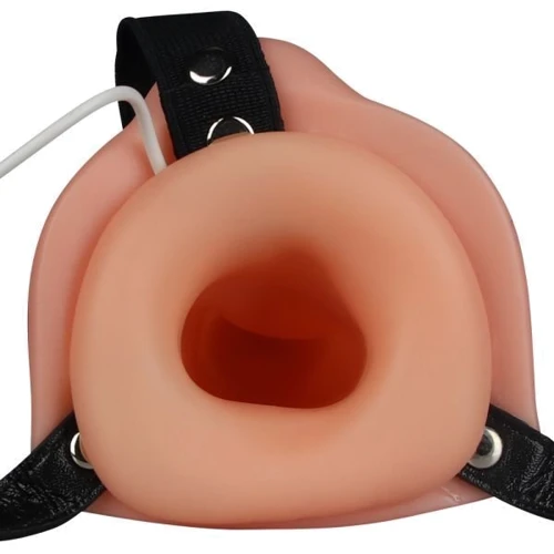 Страпон двойной с вибрацией Lovetoy Vibrating Unisex Hollow Double Penetrator 6": Тип Полые